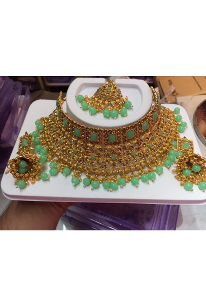 Green and Golden Jewellery
